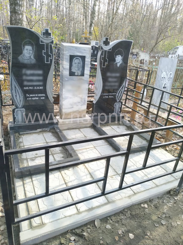 Памятники, ограда при оформлении могил