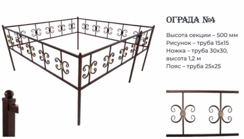 Ограда на могилу Нижний Новгород